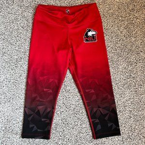 sublimated design NIU Huskies capri leggings - small